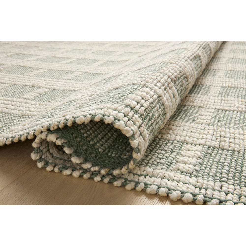 Arwen Updated Traditional Green Striped Patterned Rug - 5'x7'|