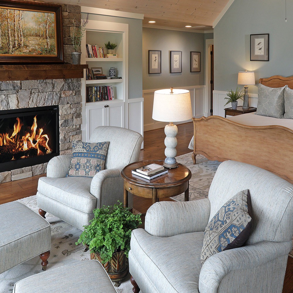 Linwood Updated Traditional Brown Wood Round Side Table|