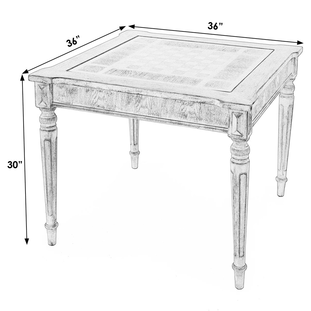 Isabella Updated Traditional Black Wood Game Table|