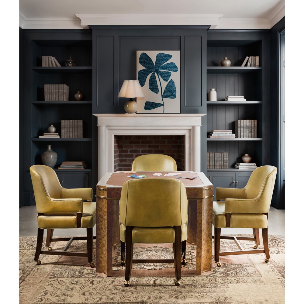 Alaine Modern Classic Brown Wood Game Table|