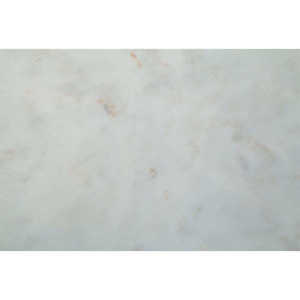 Natalia Modern Classic White Marble Gold Iron Bar Cart|