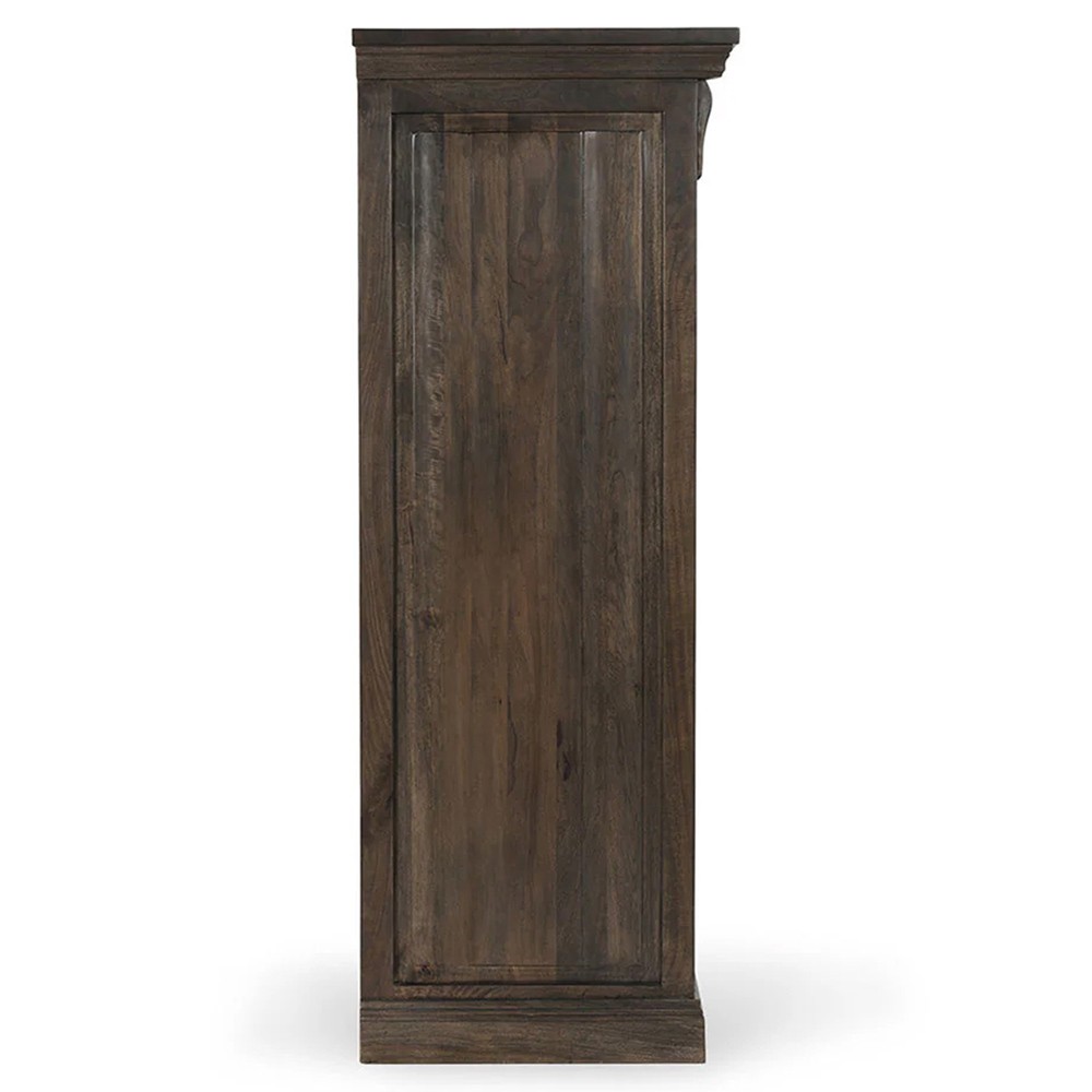 Melany French Country Brown Mango Wood Tall Chest|