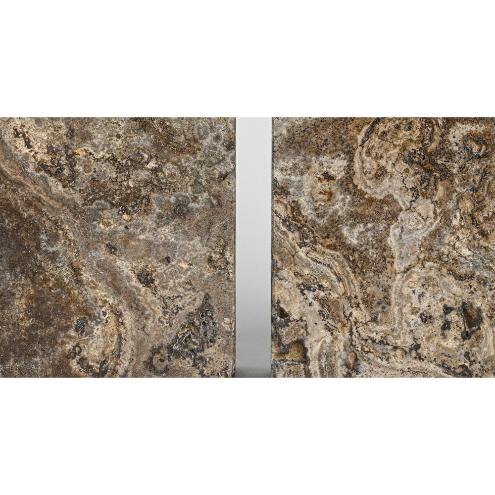 Matthias Modern Classic Grey Travertine Bookends|