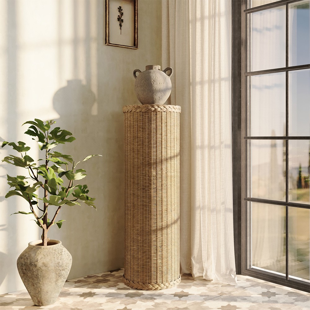 Calista French Country Sand Terracotta Decorative Jar - Small|