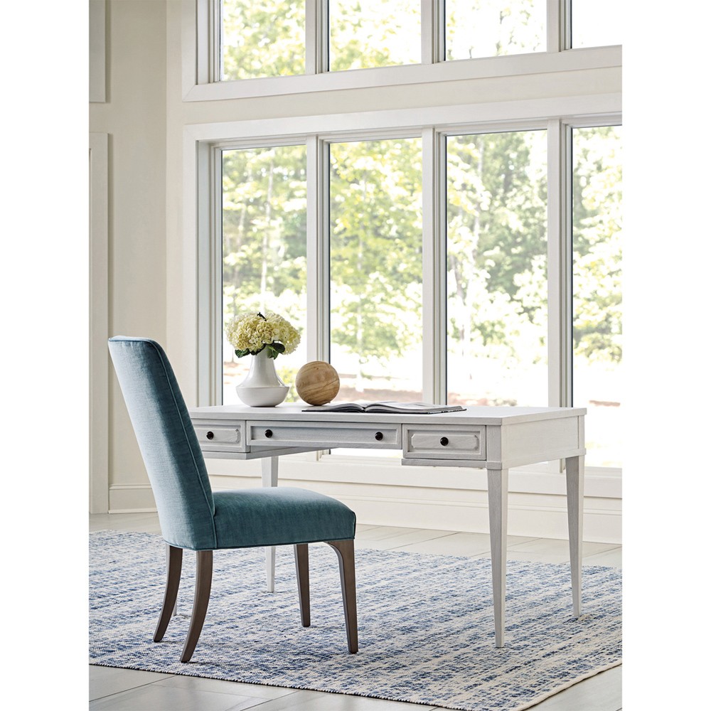 Valencia Updated Traditional White Wood Writing Desk | Kathy Kuo Home
