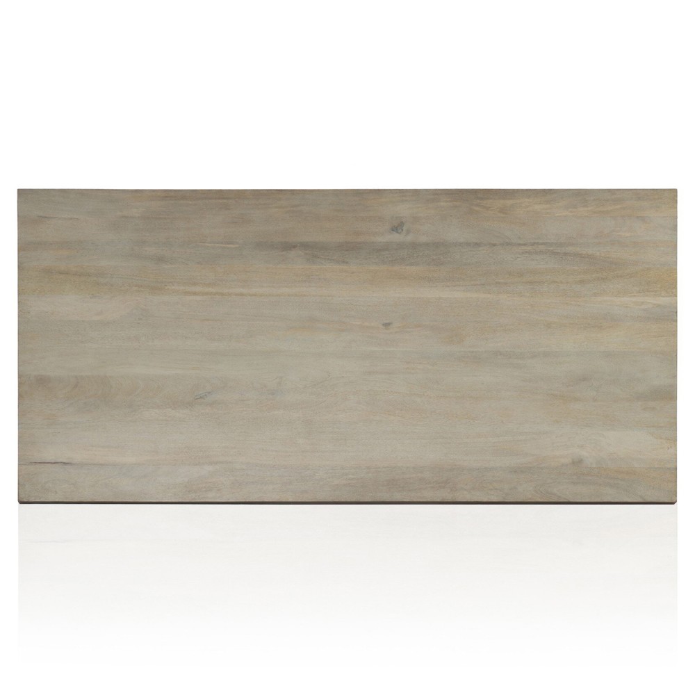 Madison Modern Classic Light Wash Mango Wood Rectangular Dining Table - 84"|