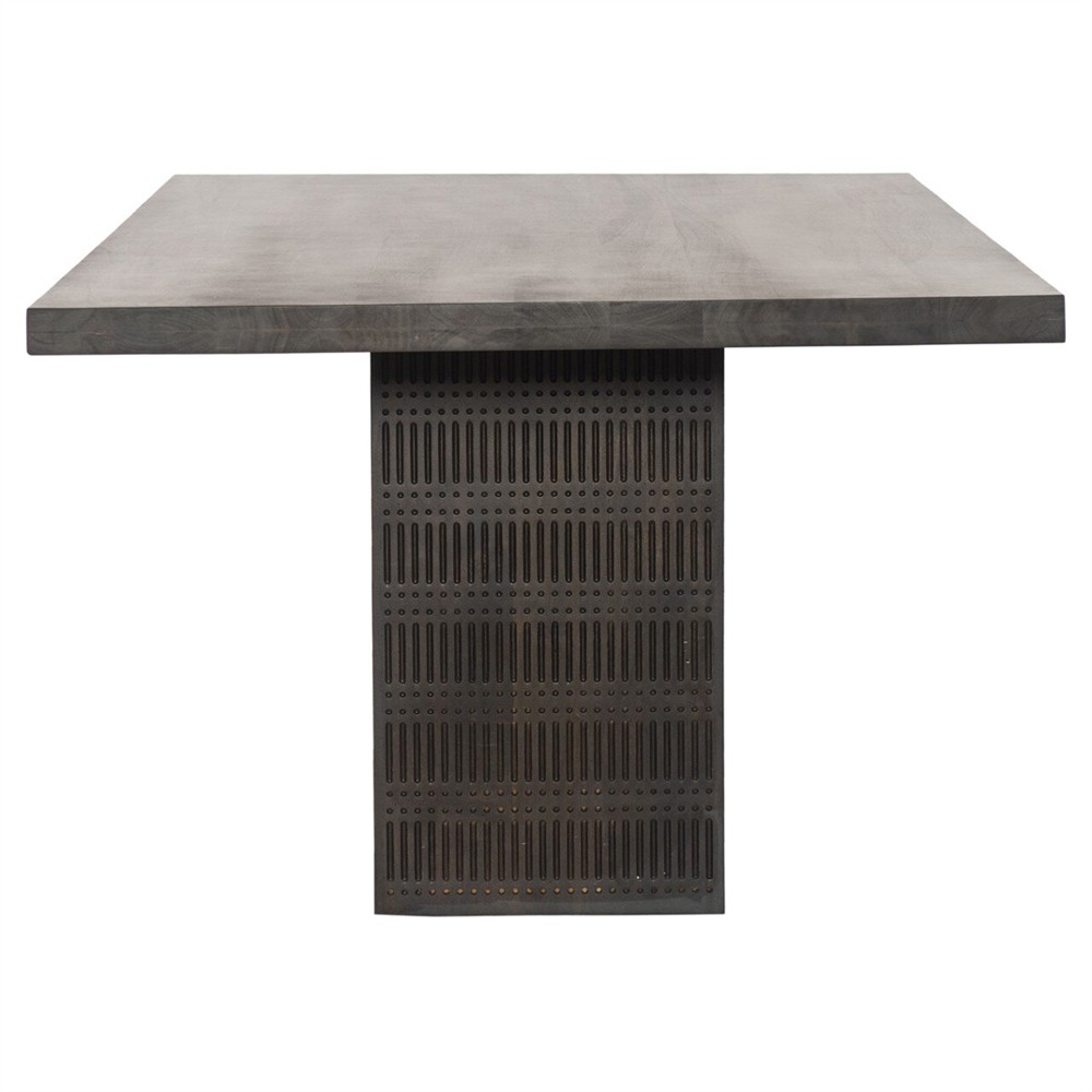 Madison Modern Classic Brown Mango Wood Rectangular Dining Table - 84"|