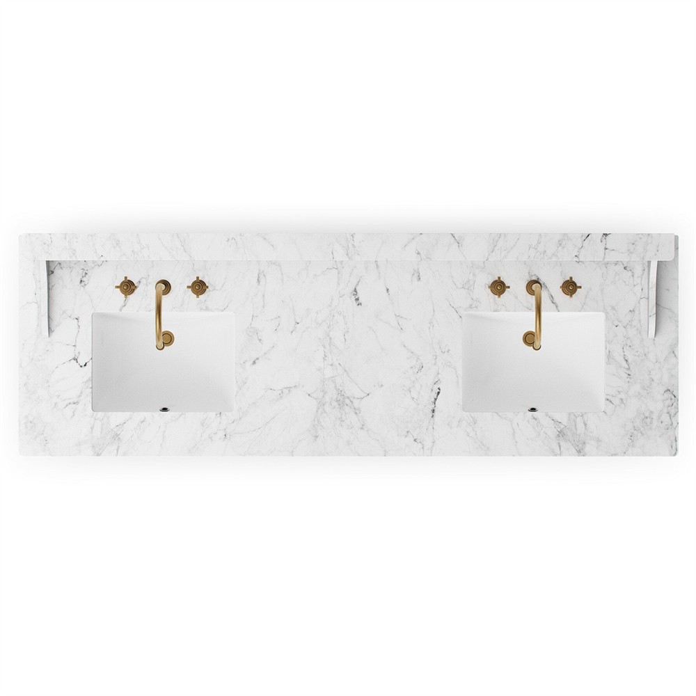 Elliston Satin Worn Oak Double Vanity|