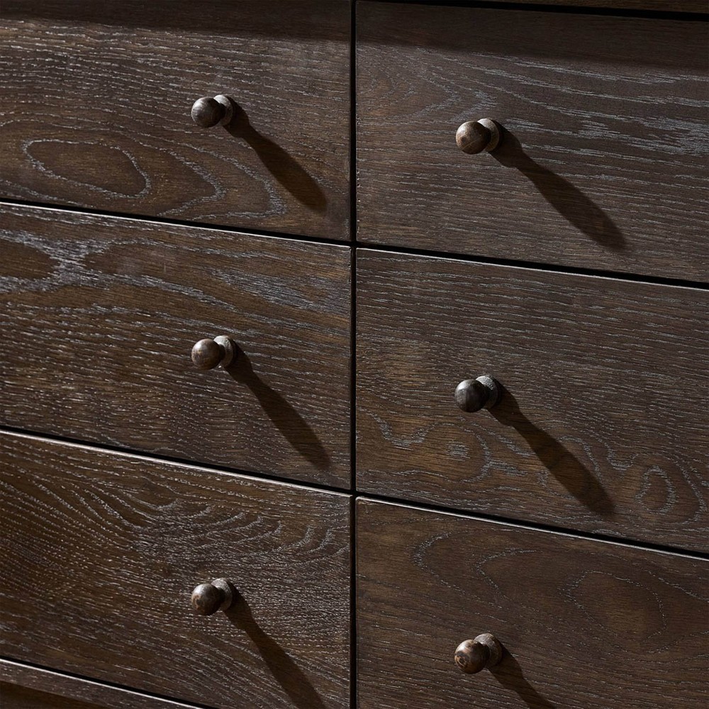 Franny Espresso Oak Dresser | Kathy Kuo Home