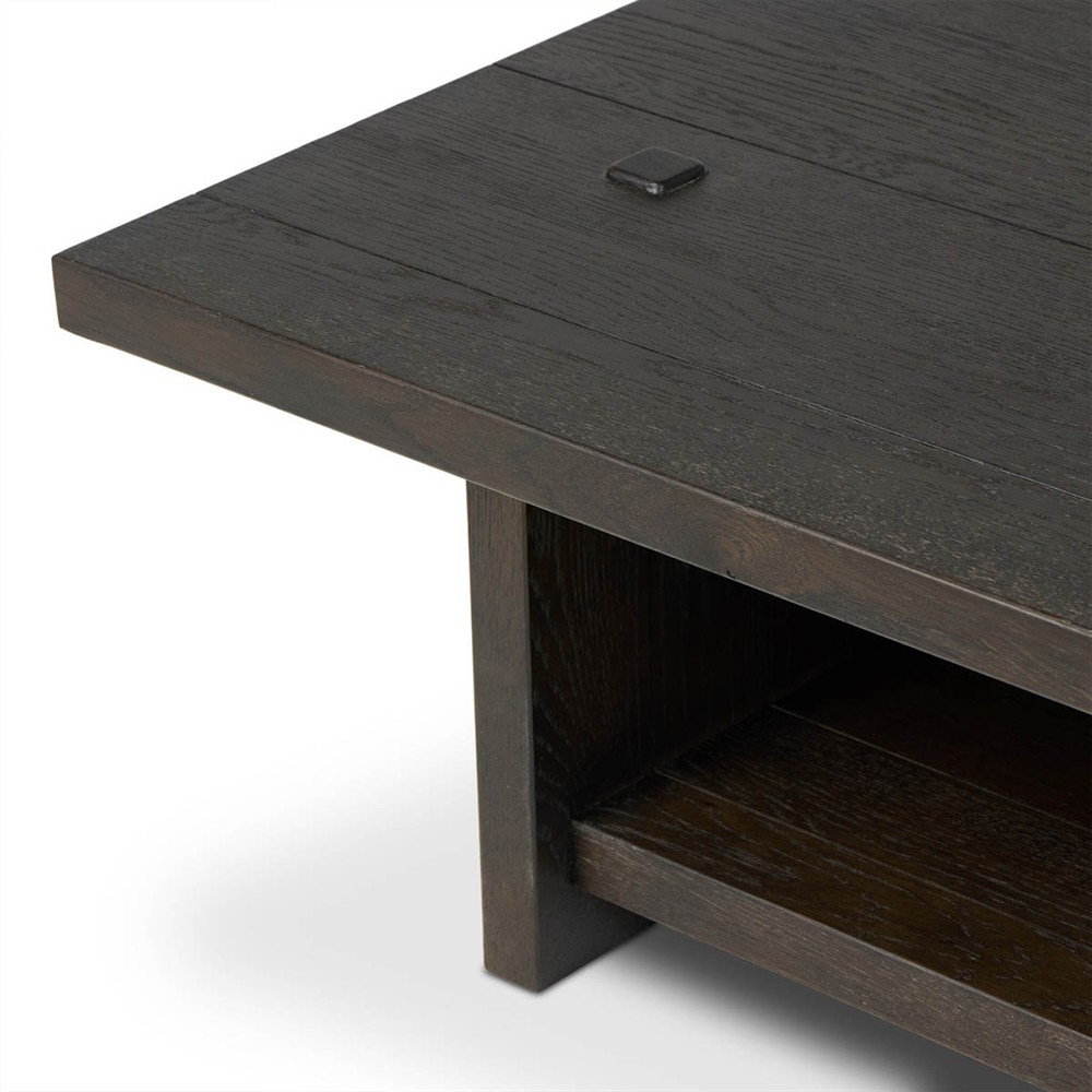 Zeno Cracked Smoked Black Oak Coffee Table 51