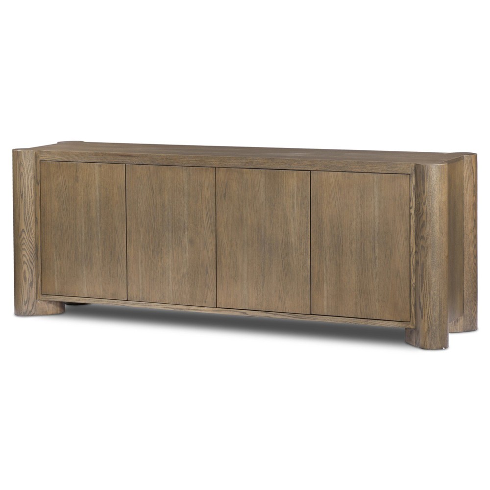 Soho Rustic Lodge Aged Natural Oak Sideboard|