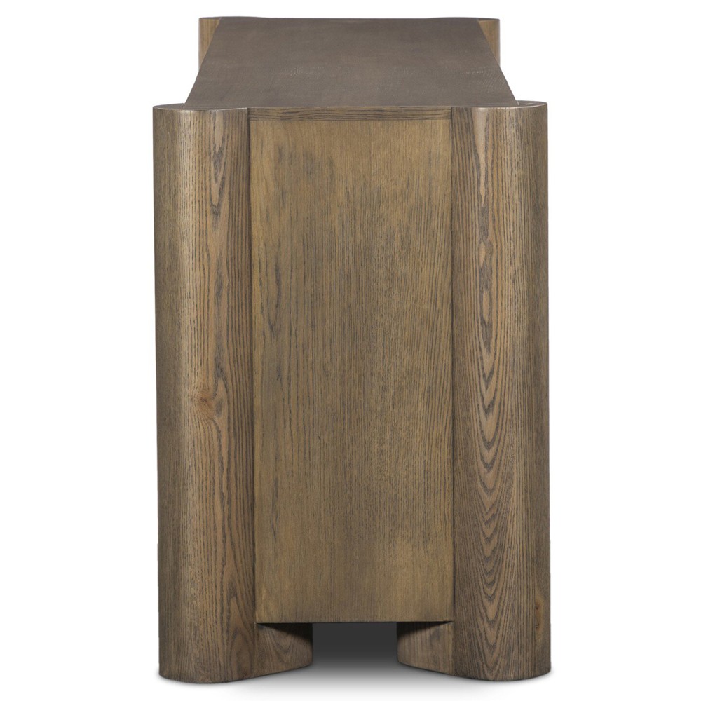Soho Rustic Lodge Aged Natural Oak Sideboard|