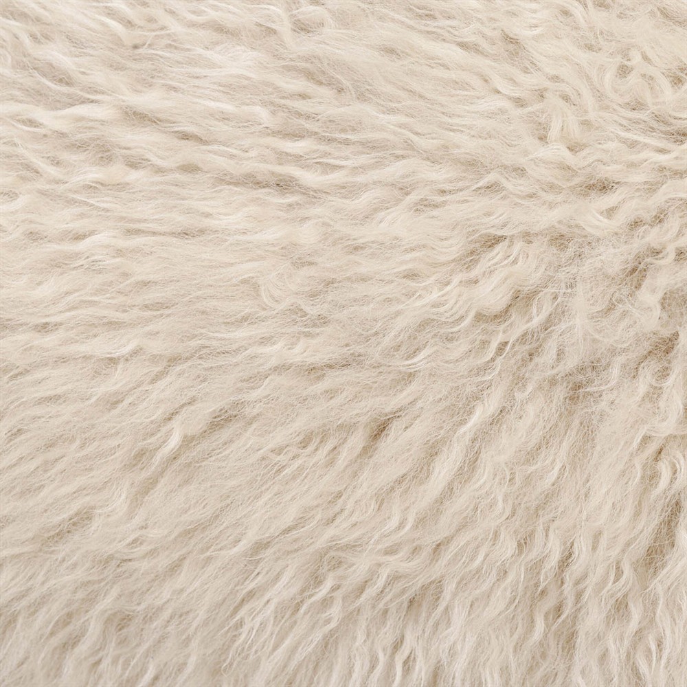 Fenn Modern Classic Champagne Fur Black Iron Arm Chair|