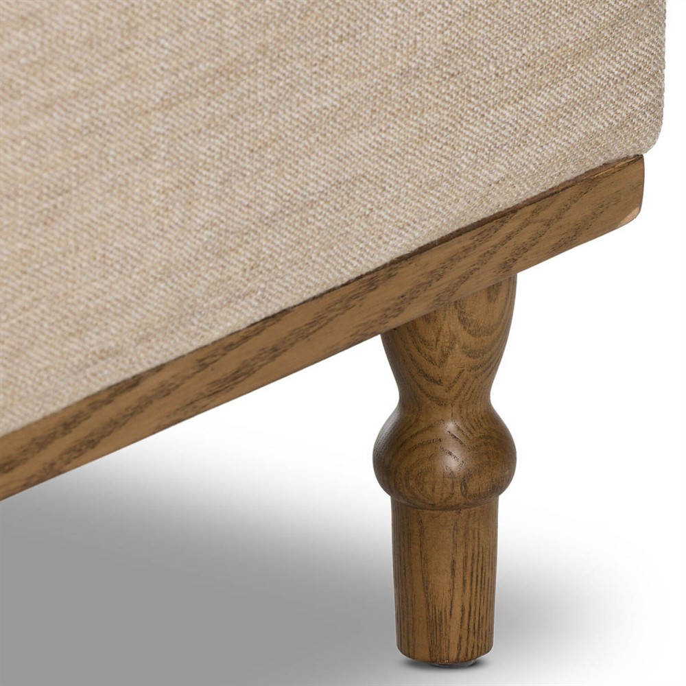 Harlin Updated Traditional Alcala Wheat Performance Chair and a Half|