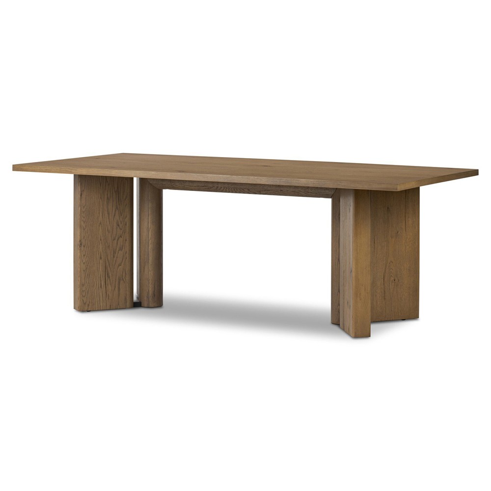 Jonathan Rustic Lodge Light Oak Rectangular Dining Table - 84"|