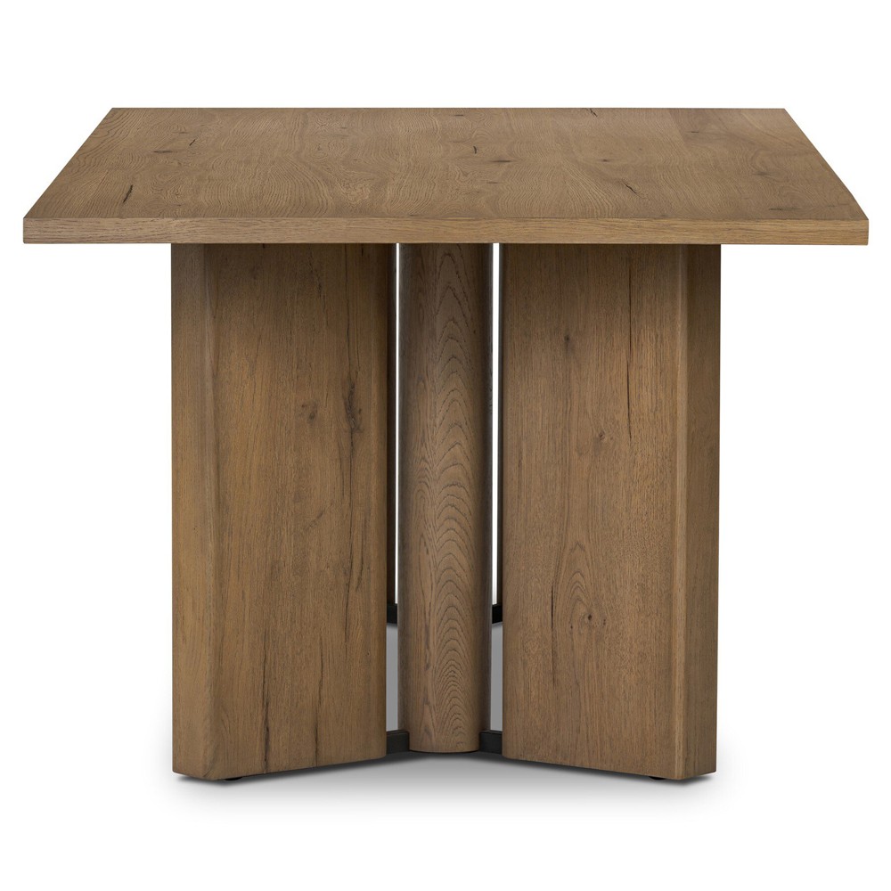 Jonathan Rustic Lodge Light Oak Rectangular Dining Table - 84"|