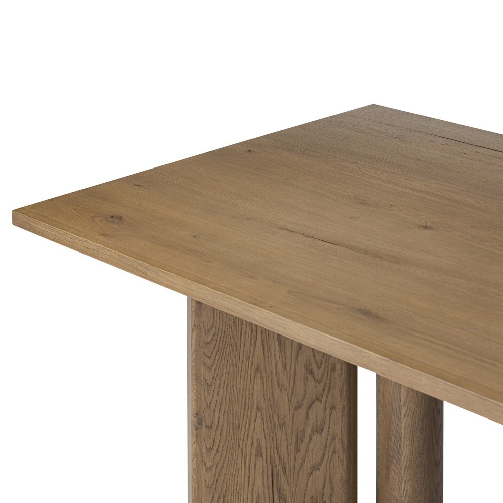 Jonathan Rustic Lodge Light Oak Rectangular Dining Table - 84"|