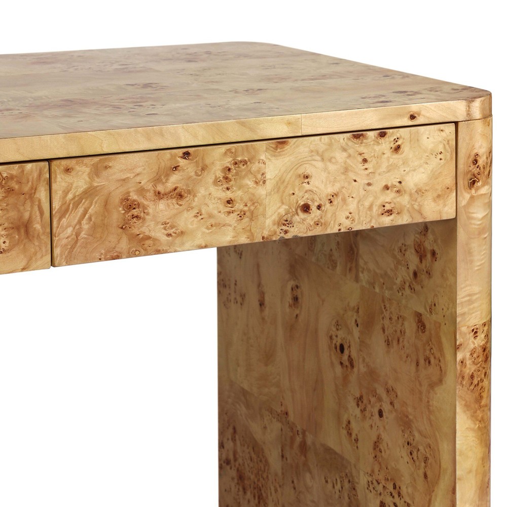 Mullins Modern Classic Natural Burl Desk|