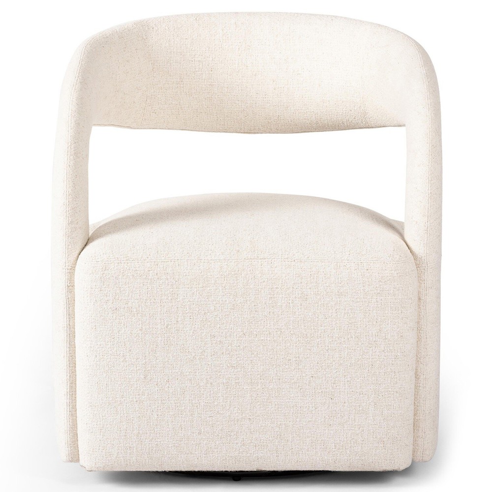 Alexander Modern Classic Omari Natural Performance Swivel Barrel Chair|