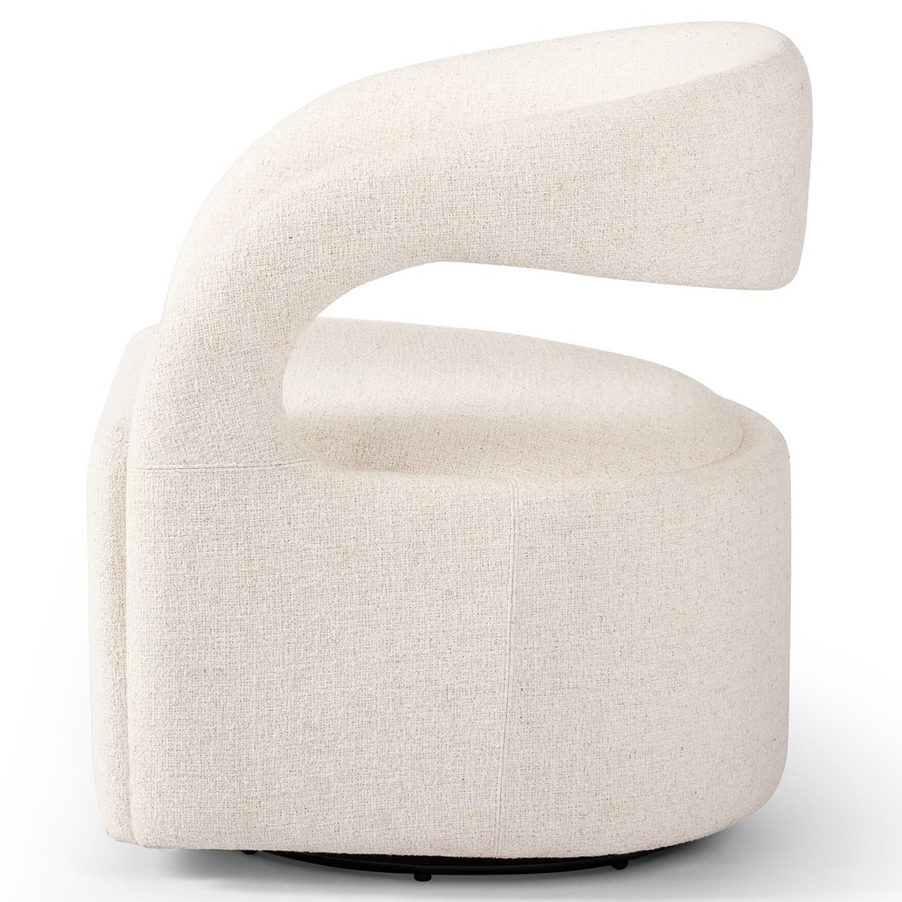 Alexander Modern Classic Omari Natural Performance Swivel Barrel Chair|