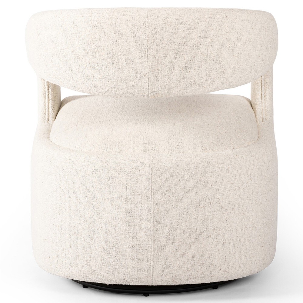 Alexander Modern Classic Omari Natural Performance Swivel Barrel Chair|