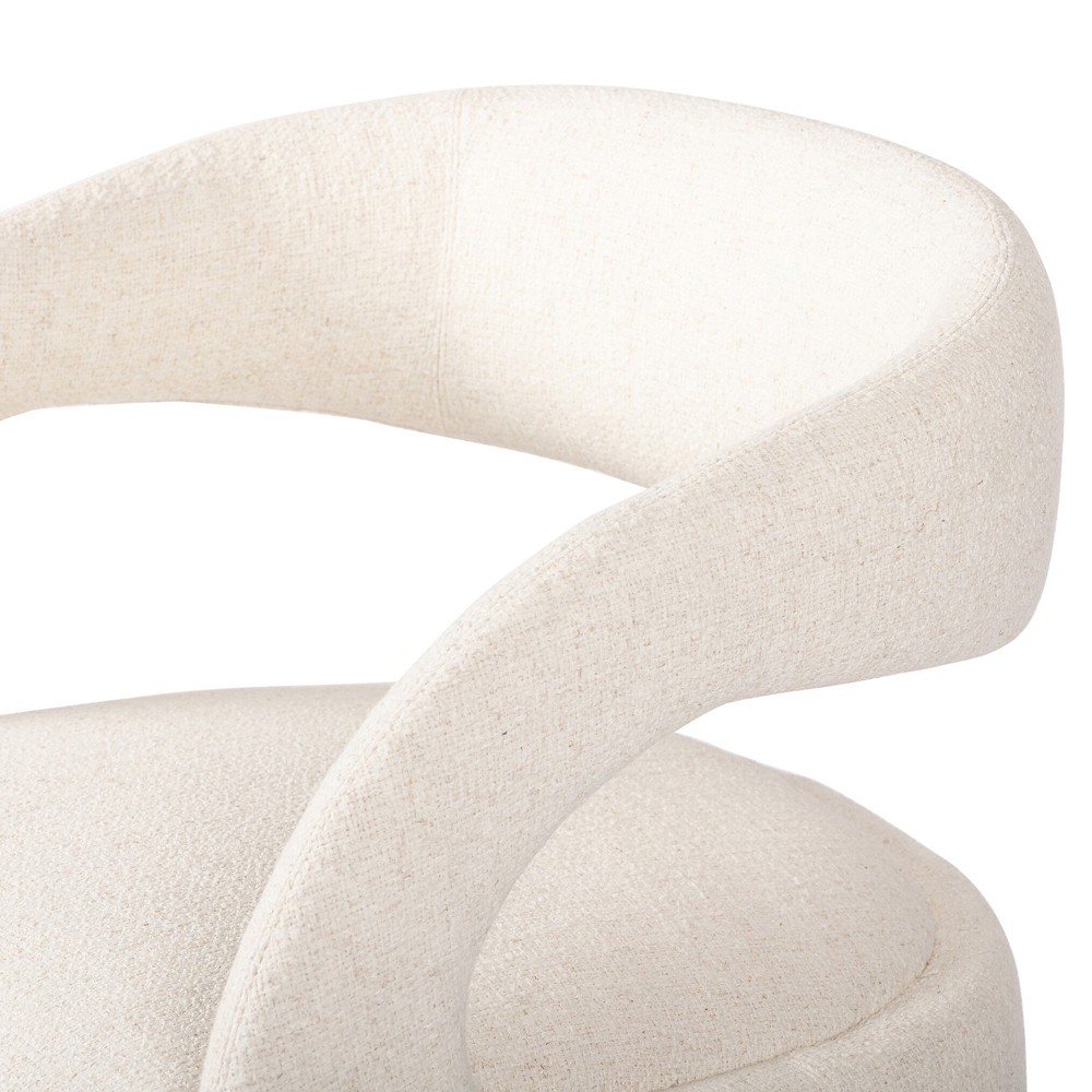 Alexander Modern Classic Omari Natural Performance Swivel Barrel Chair|