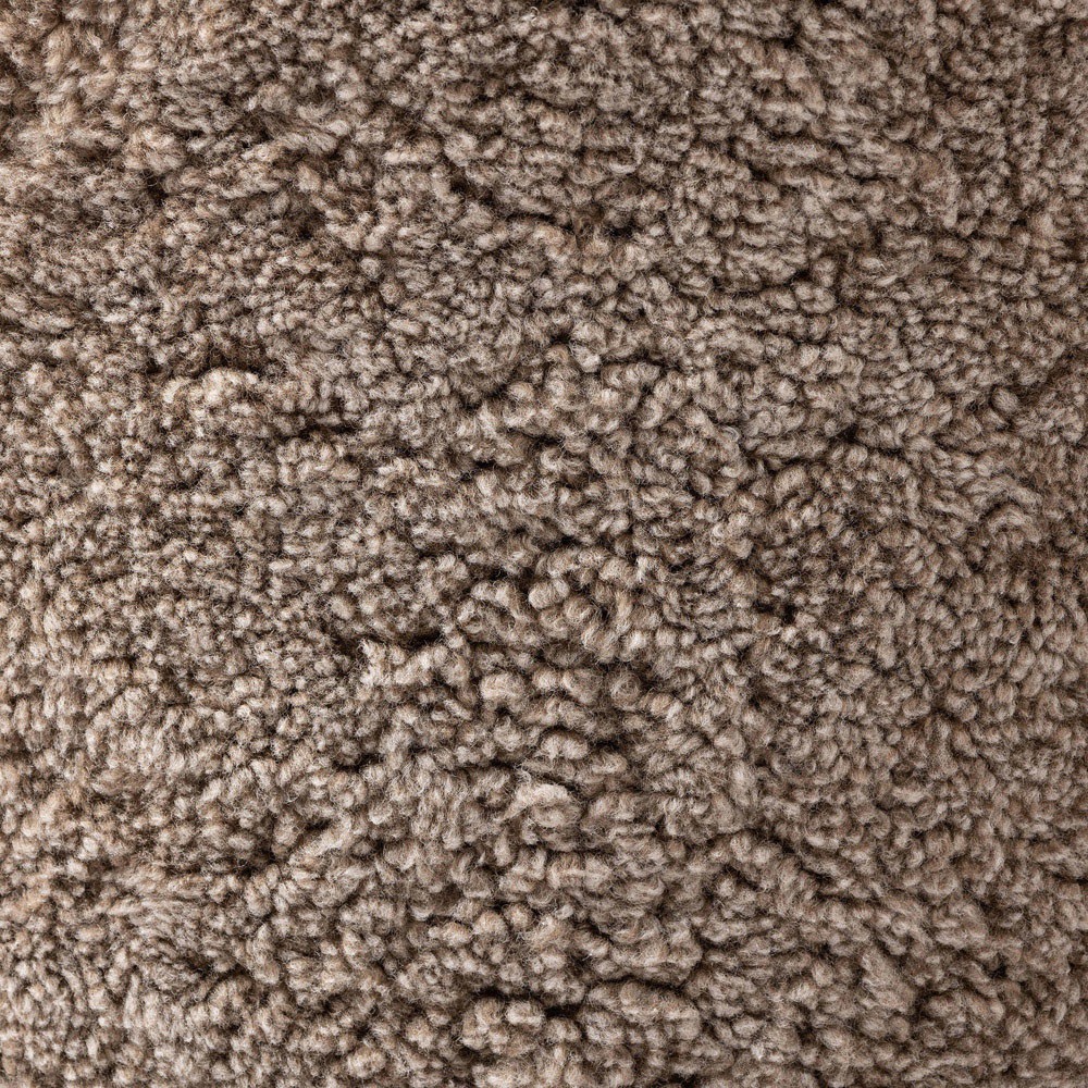 Samuel French Country Taupe Shearling Swivel Arm Chair|