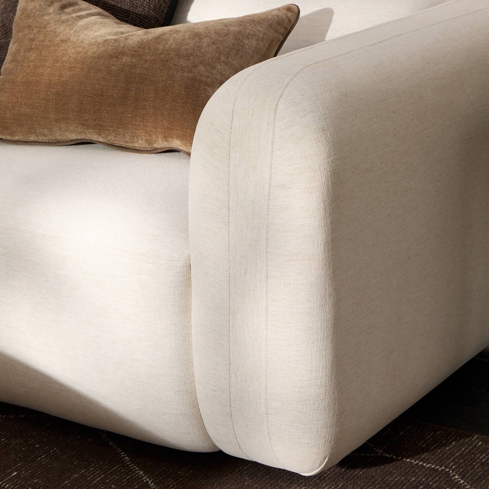 Sofá Capitonê Delfino Sofa - Crypton Nomad Mushroom | Amethyst Home