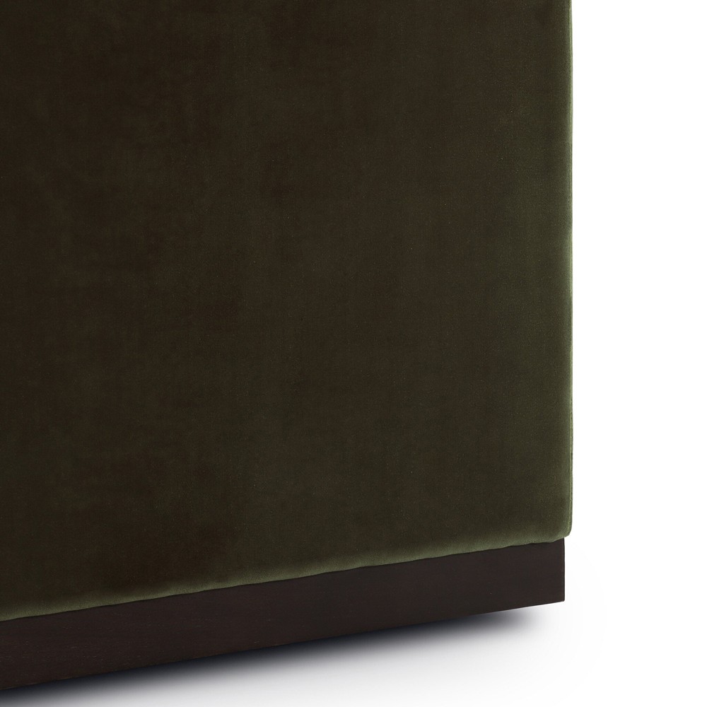 Emmy Rustic Lodge Surrey Olive Velvet Tufted Nailhead Trim Swivel Club Chair|