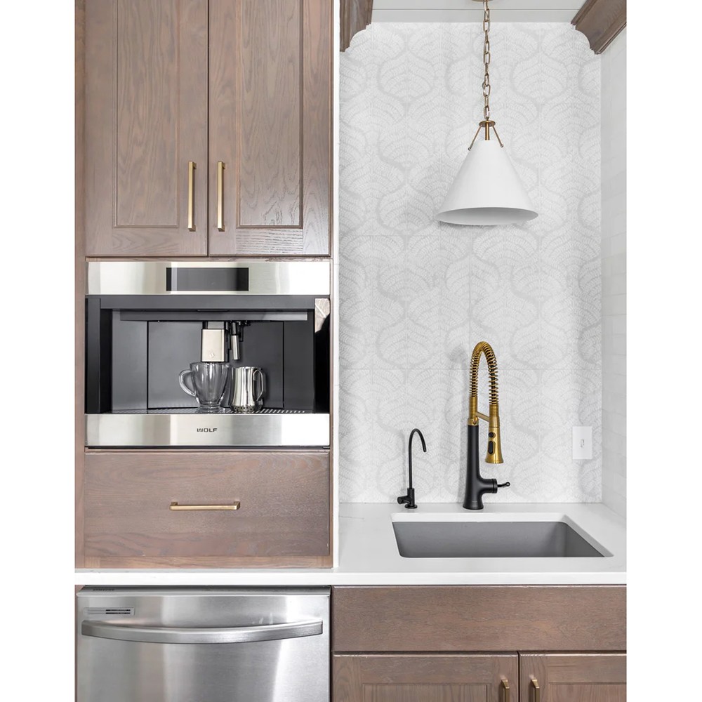 Isaiah Updated Traditional White Steel Shade 1 Light Mini Pendant|