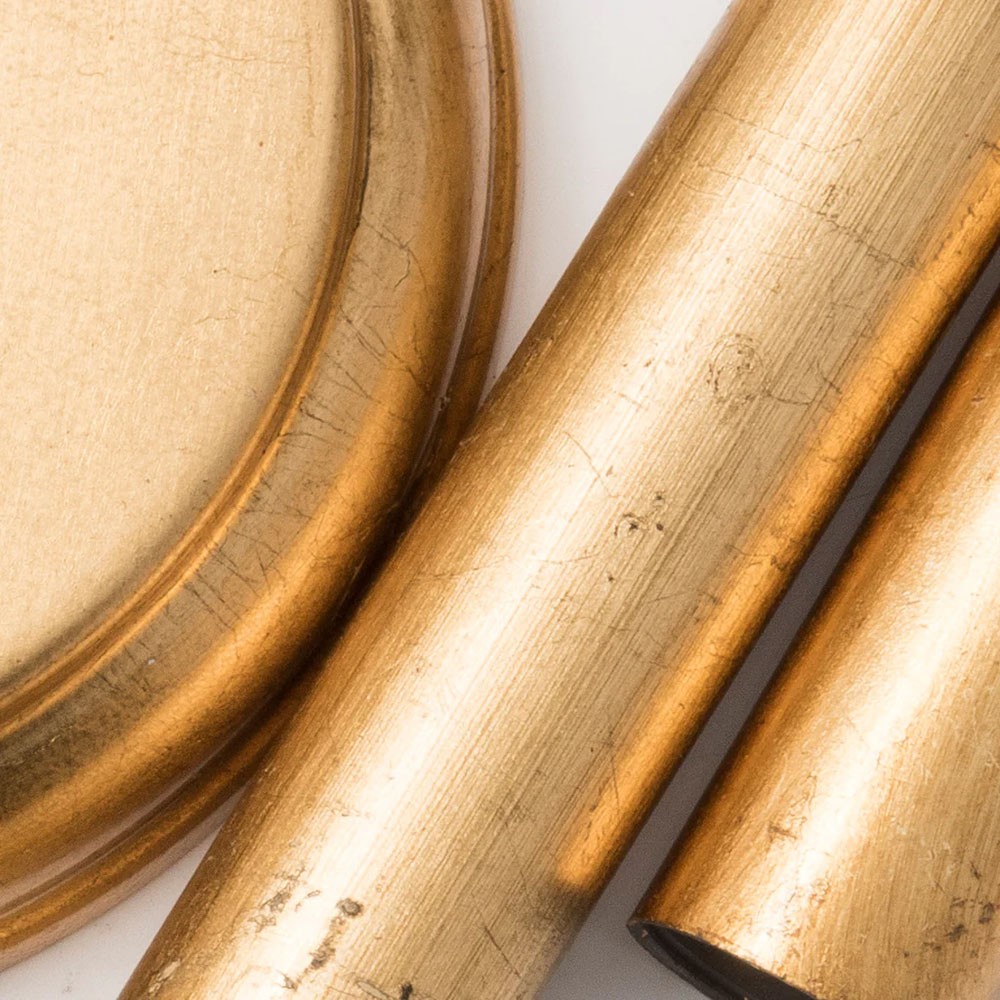 Liora Updated Traditional Antique Gold Leaf Steel 6 Light Chandelier|