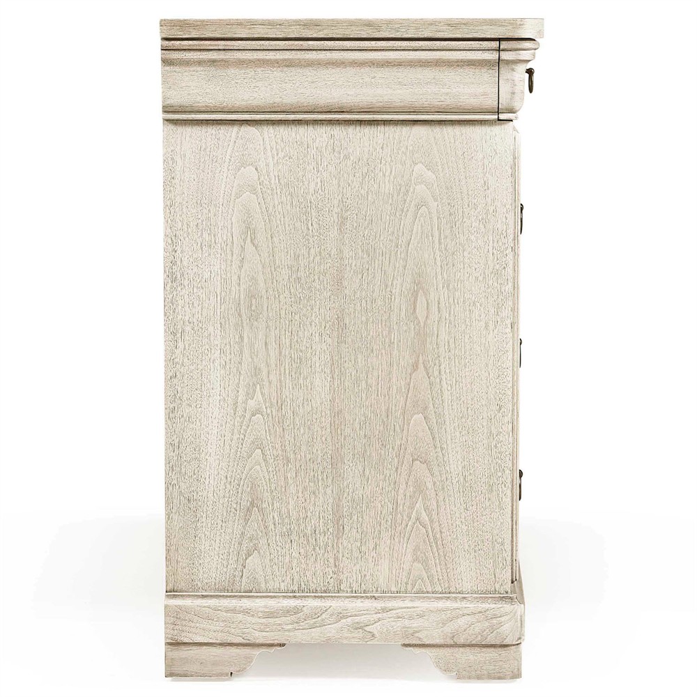 Delphina French Country Bleached Walnut Bachelor Chest|