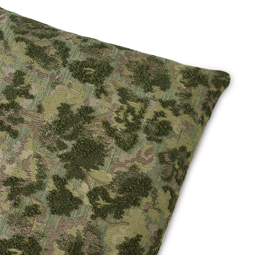 Reese Forest Green Embroidered Throw Pillow - 22x22|