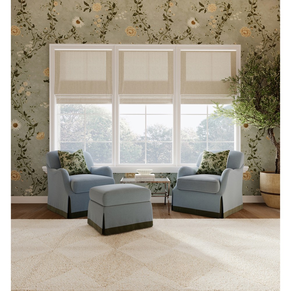 Reese Forest Green Embroidered Throw Pillow - 22x22|