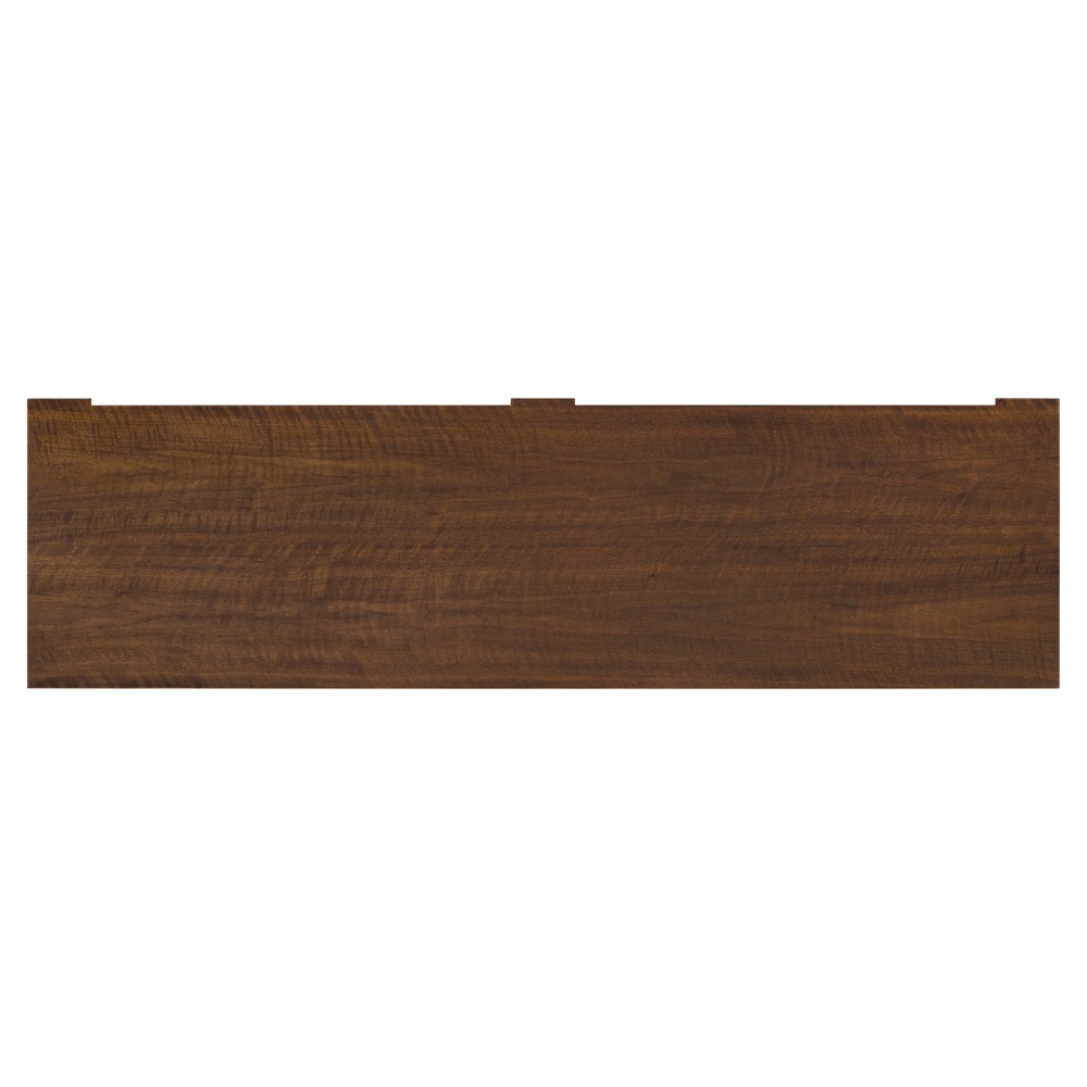 Alaine Modern Classic Brown Walnut Wood Double Dresser|