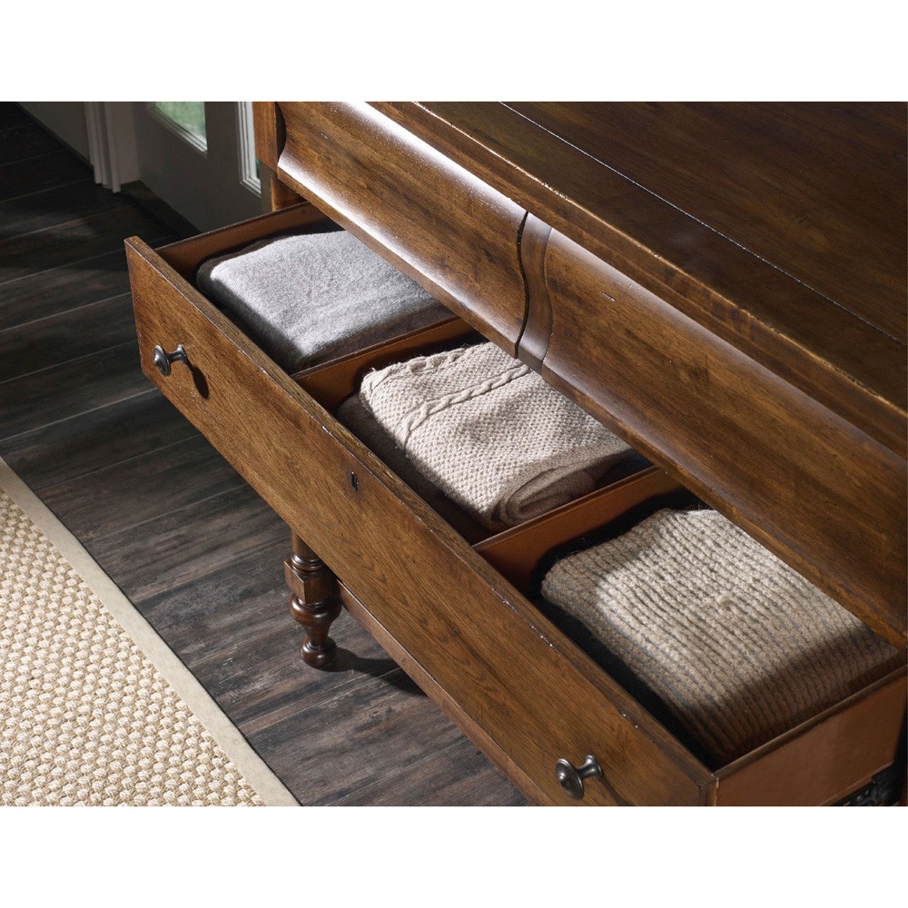 Alban Updated Traditional Brown Wood Dresser|