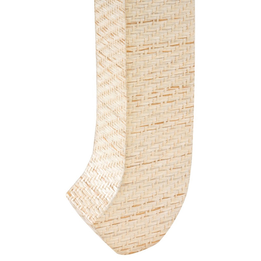 Bethany Coastal Beach Natural Twill Grasscloth Rectangular Coffee Table - 50"|