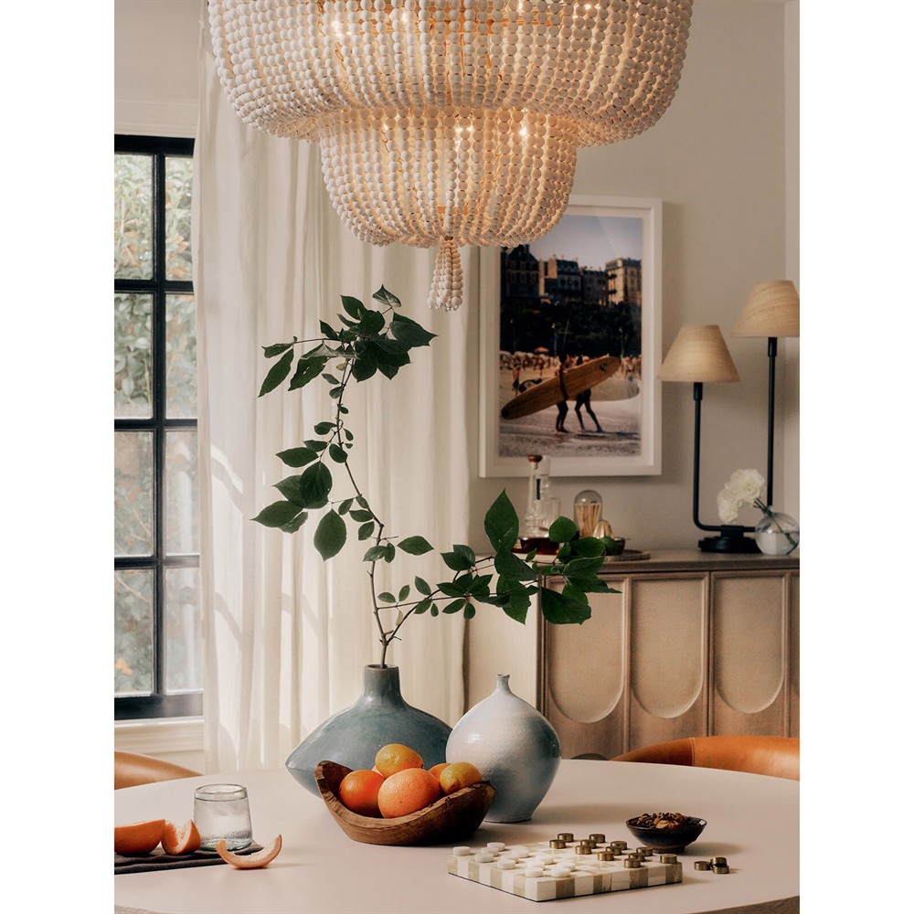 Bennett Updated Traditional Natural Bone White Checker Game Set|