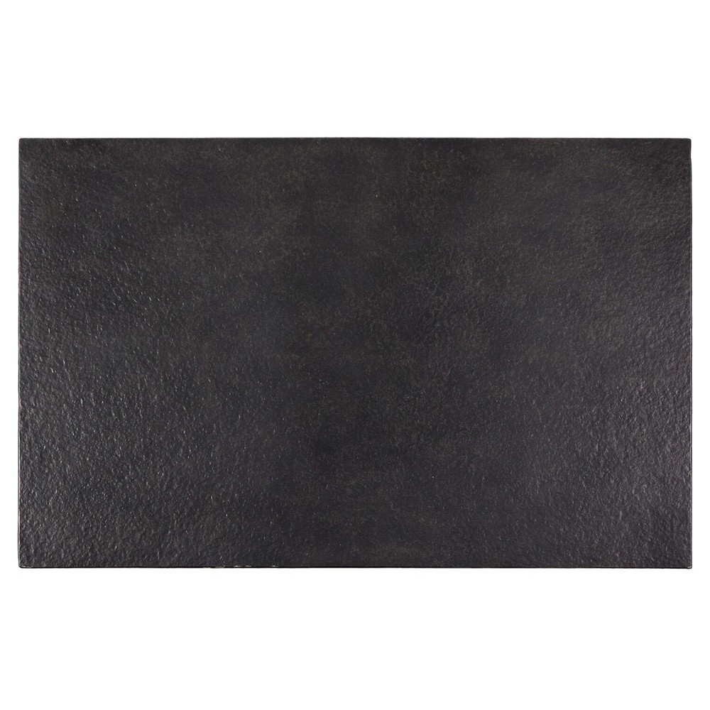 Huesca Modern Classic Grey Textured Concrete Rectangular Outdoor Coffee Table|