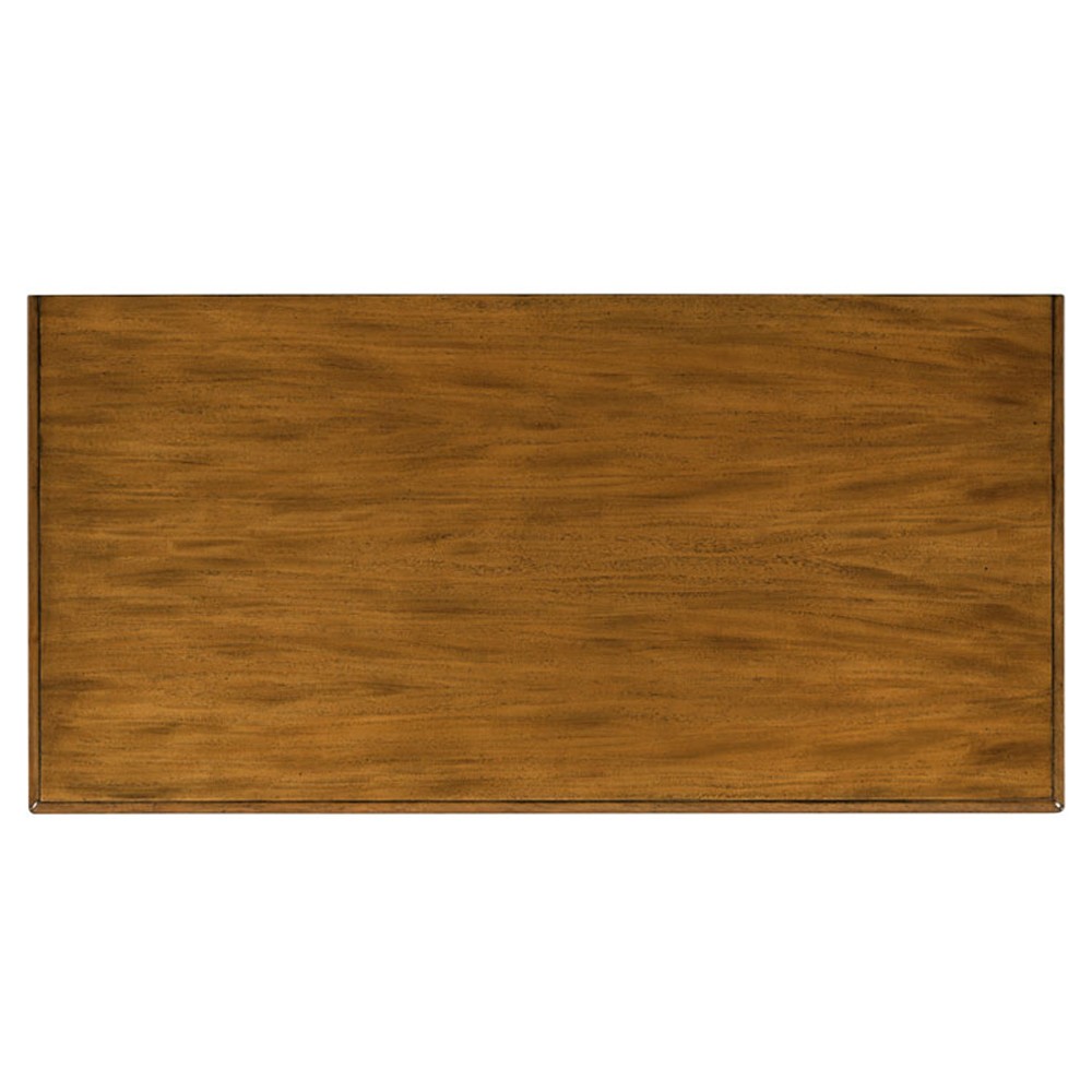 Linwood Updated Traditional Brown Wood Wide Nightstand|