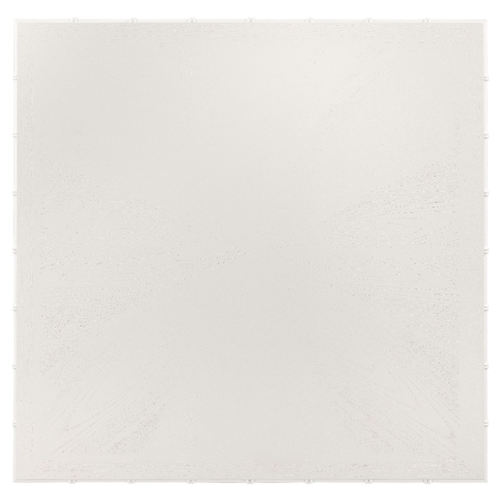 Newport Updated Traditional Cream Wood Bamboo Game Table|