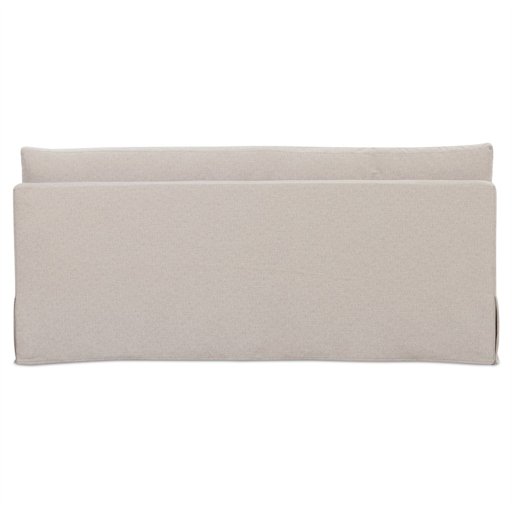 Lumiel Modern Classic Beige Slipcovered Dining Bench - 73"|