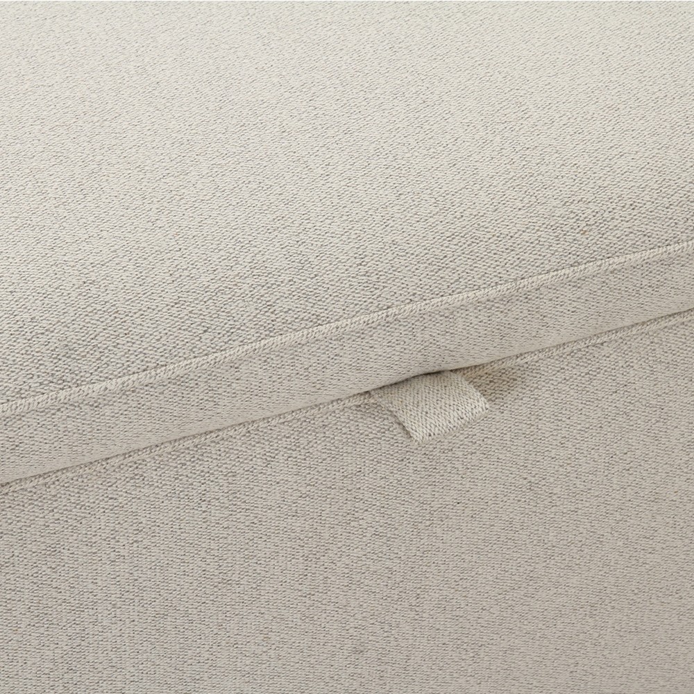 Sophie Modern Classic Light Grey Storage Bench|
