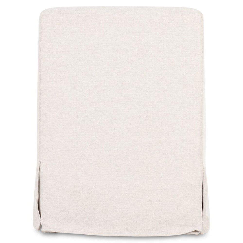 Elaine Modern Classic Beige Slipcovered Dining Arm Chair|