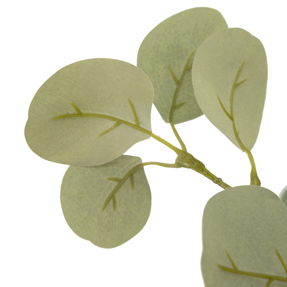 Huxley Updated Traditional Green Faux Eucalyptus Potted Tree - 7'|