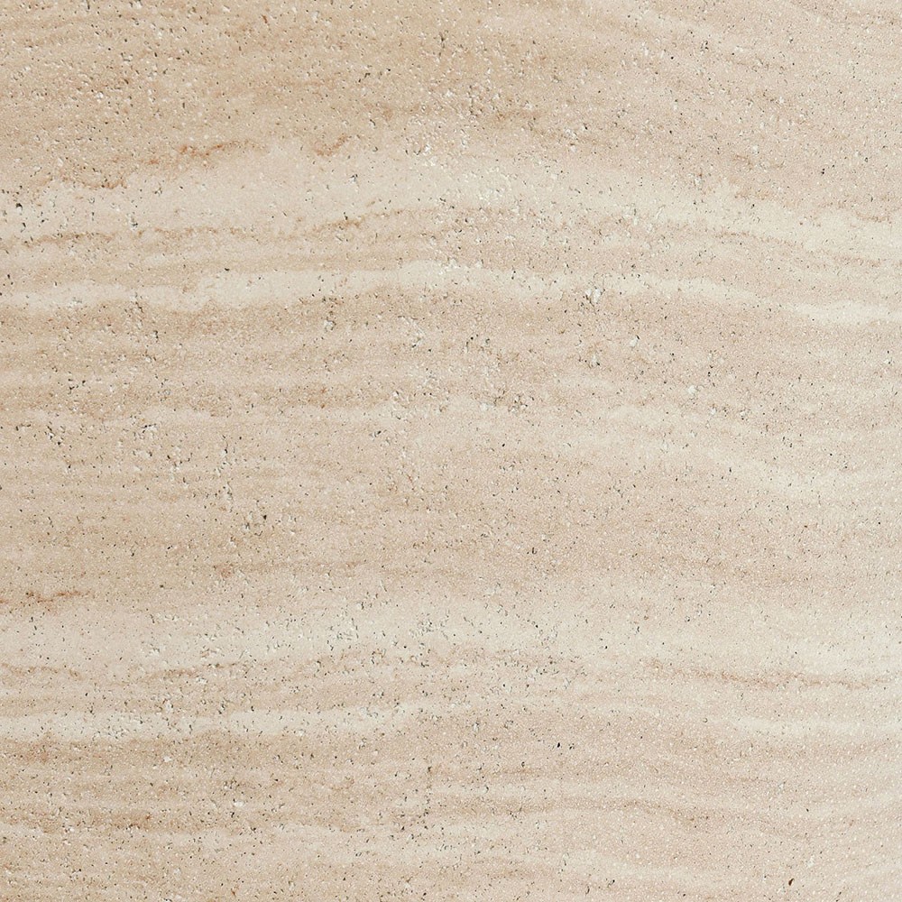 Grace Modern Classic Beige Travertine Round Outdoor End Table|