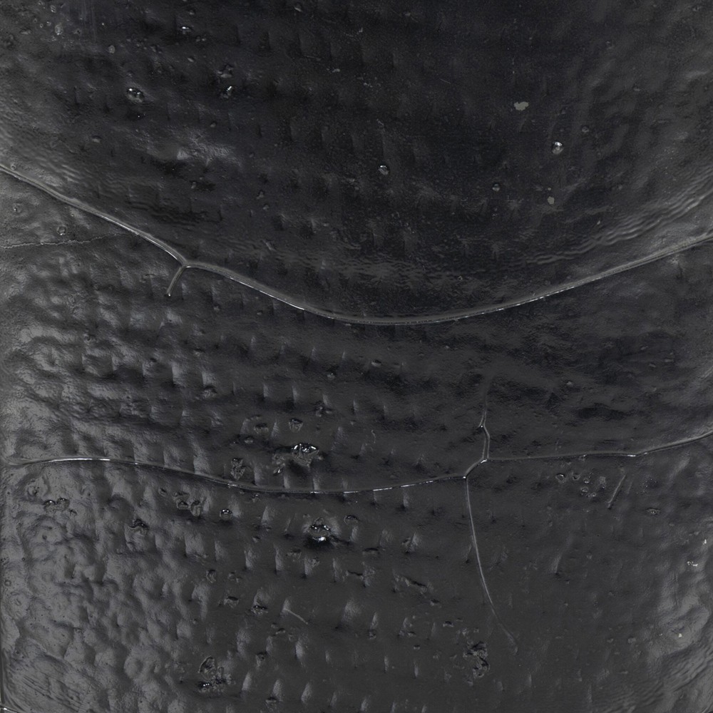 Fector Modern Classic Smoked Black Glass Iron Console Table|