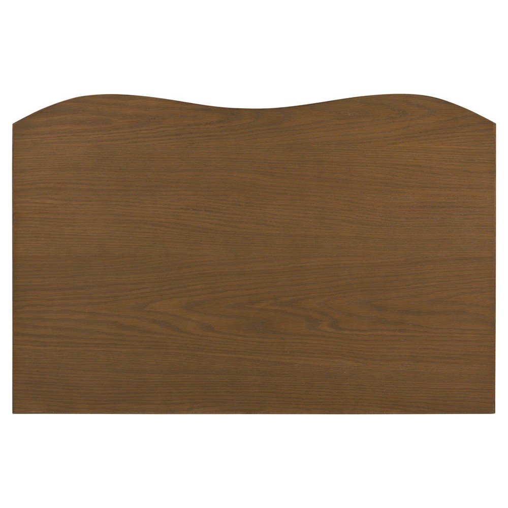 Genesis Rustic Lodge Smoked Black Oak Rectangular Console Table|