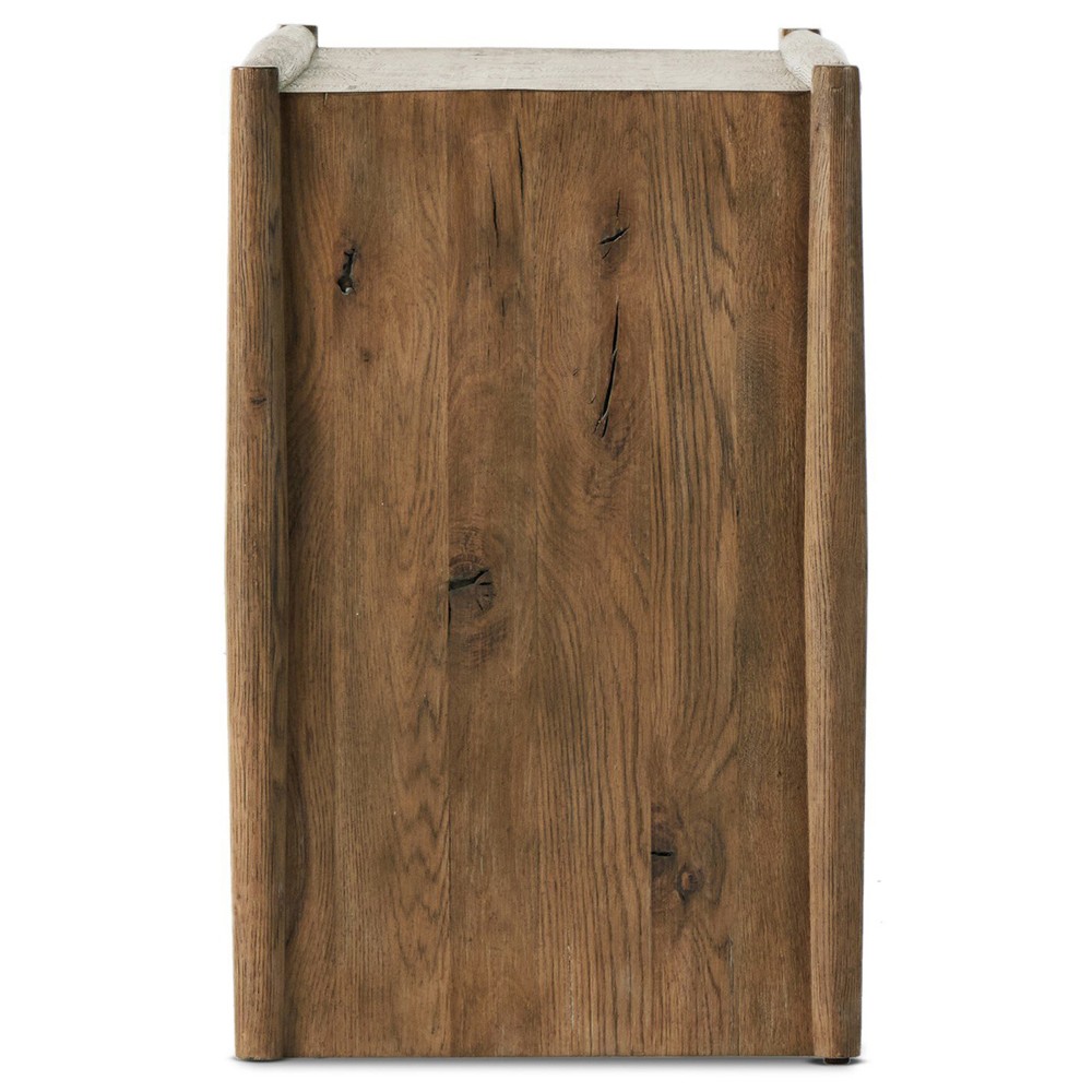 Genesis Rustic Lodge Weathered Brown Oak Rectangular Console Table|