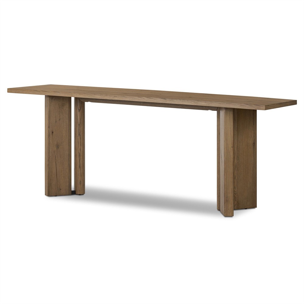 Jonathan Rustic Lodge Light Oak Rectangular Console Table|